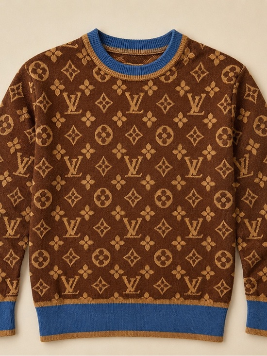 Louis Vuitton Sweaters - VINTAGE UNIQUE LOUIS VITTON TURTLENECK SOFT BUTTERY SWEATER/POLYESTER BLEND S/M